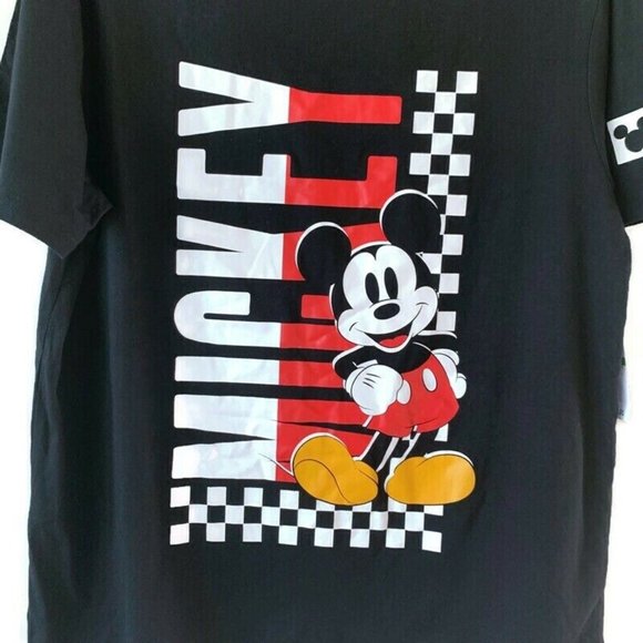 Disney | Junior's Mickey Mouse Graphic Short Sleeve T-Shirt | Black Size L - Picture 6 of 8